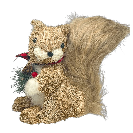 (MPD00666) Ardilla café de peluche 22X22X12CM