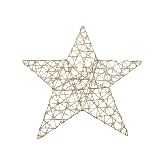 Estrella oro metalico 30cm/40cm/50cm