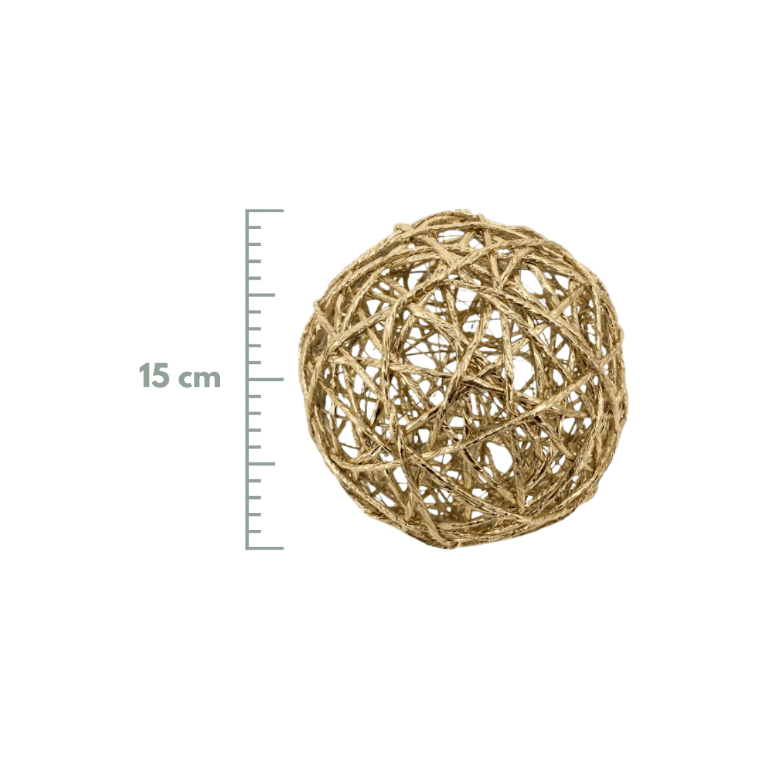 BOLA 15CM ORO METALICO
