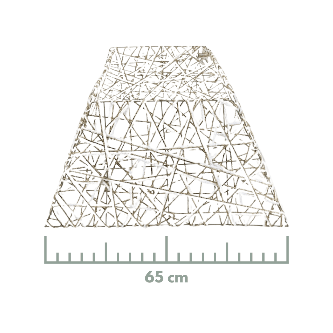 (MZY0036) Pie de pino 65 cm plata/oro