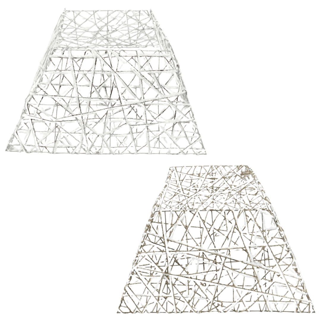 (MZY0036) Pie de pino 65 cm plata/oro