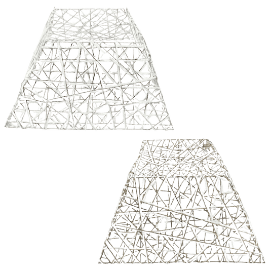 (MZY0036) Pie de pino 65 cm plata/oro