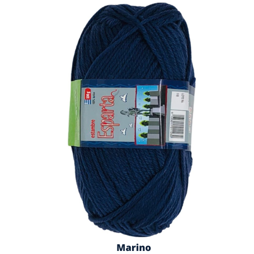 Estambre Esparta 100 Gr Azul Marino