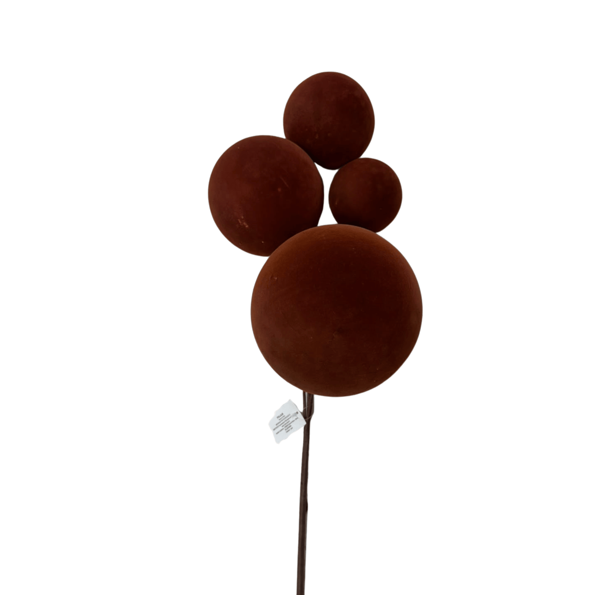 Mega Esferas Flock 20cm/ 15cm /12cm /10Cm cafe