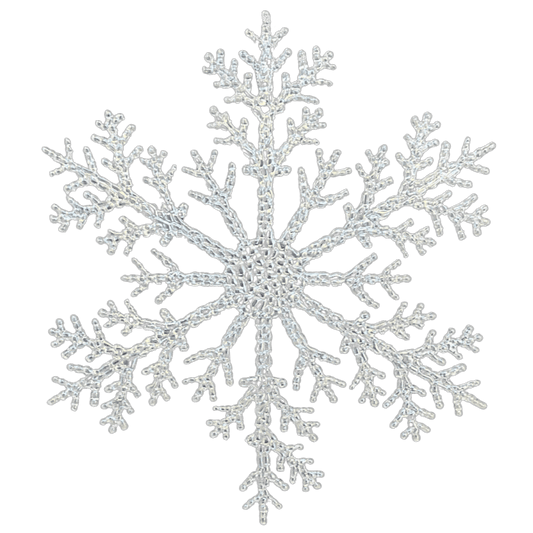 (Mli0400) Copo de nieve de acrilico tornasol 26 cm x 22 cm