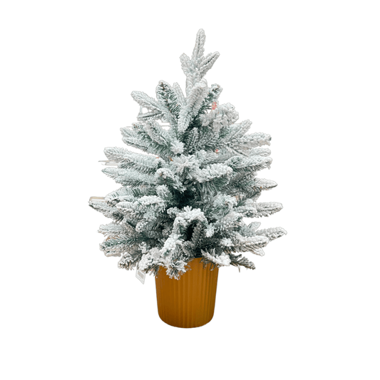 (NAV0237BL-60) Arbol nevado con maceta 60 cm