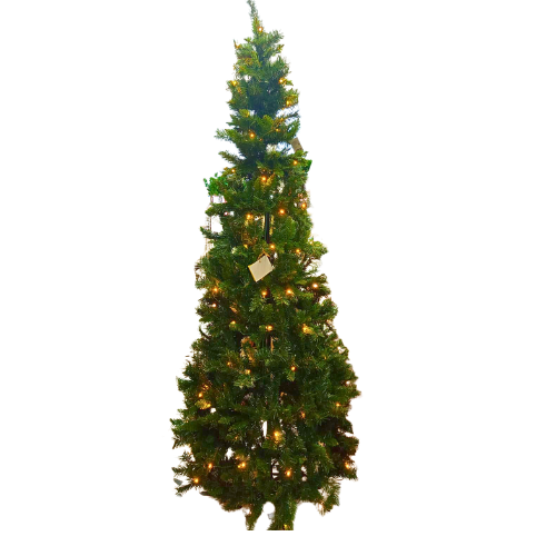 (NAV0295VD-210) Árbol de Navidad Retractil Luz Led 210 Cm Verde