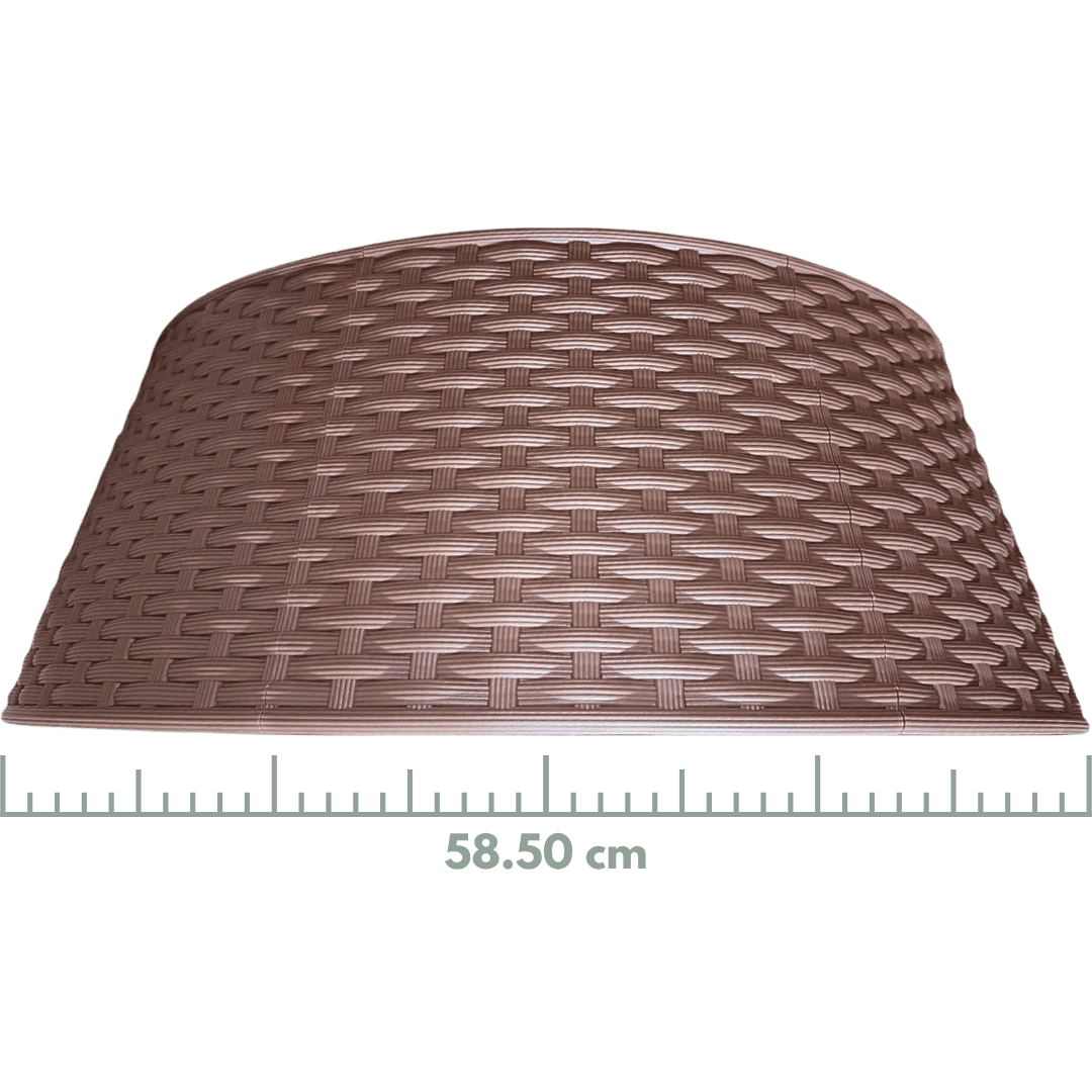 (NFF00002BR) Pie de pino mimbre café 58.5 cm