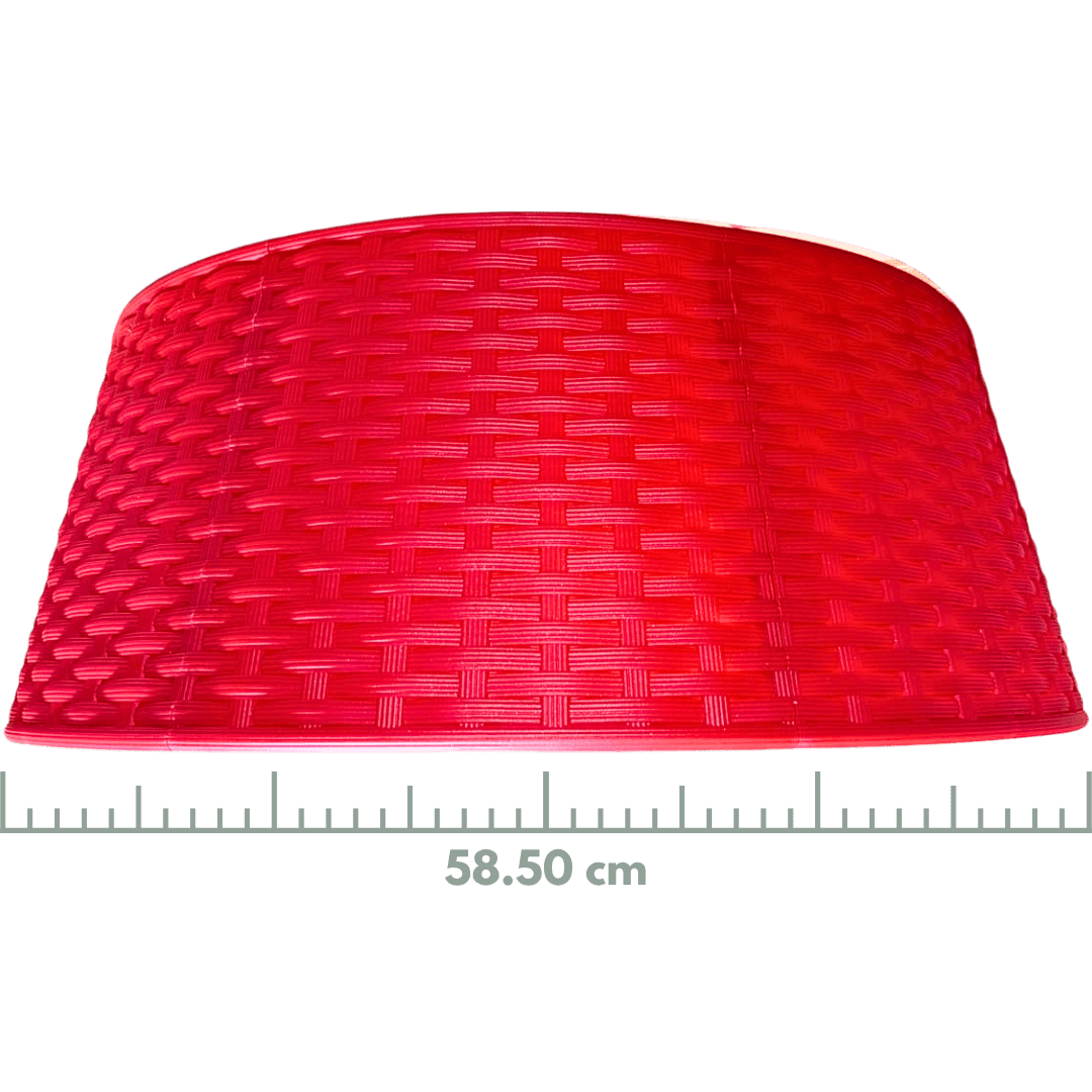 (NFF00002R) Pie de pino mimbre rojo 58.5 cm