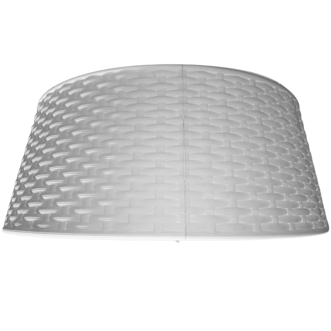 (NFF00002W) Pie de pino mimbre blanco 58.5 cm