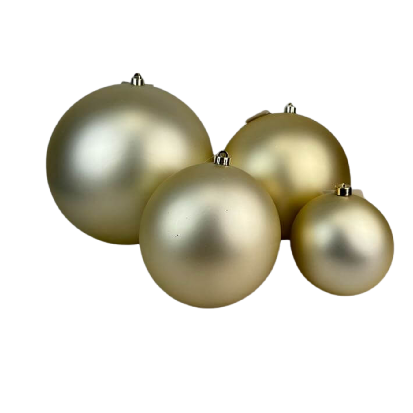 Esfera mate oro, medidas 15 cm/20 cm/25 cm/30 cm