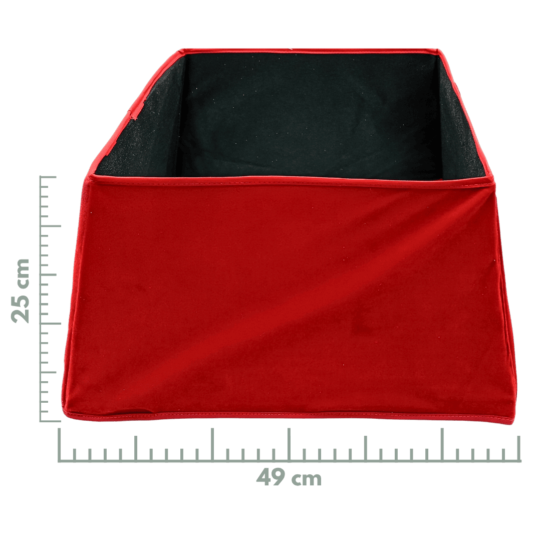 (PIE0270RJ) Pie de pino terciopelo rojo 25 cm x 27 cm x 49 cm