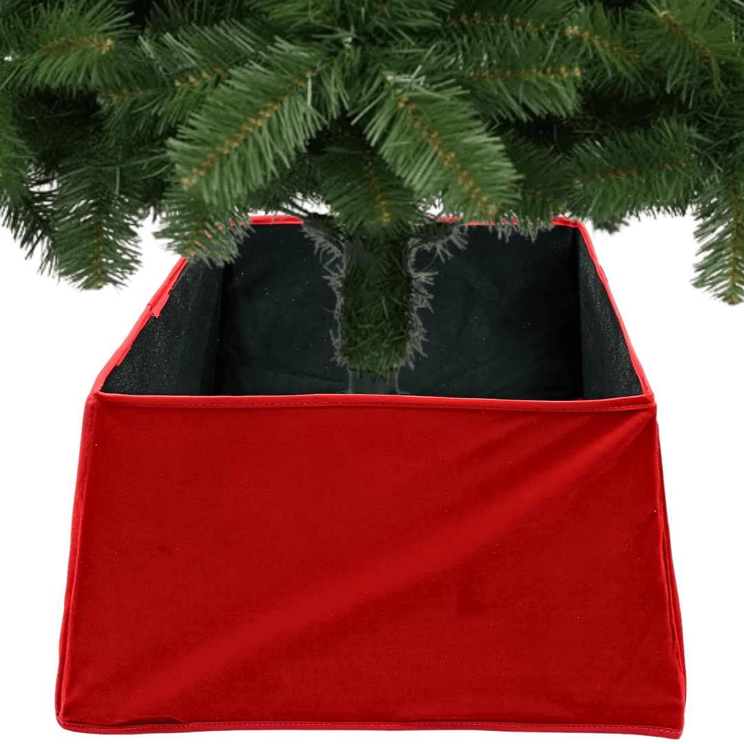 (PIE0270RJ) Pie de pino terciopelo rojo 25 cm x 27 cm x 49 cm