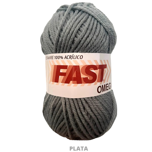 Estambre Fast C-91 Plata 100 Gr
