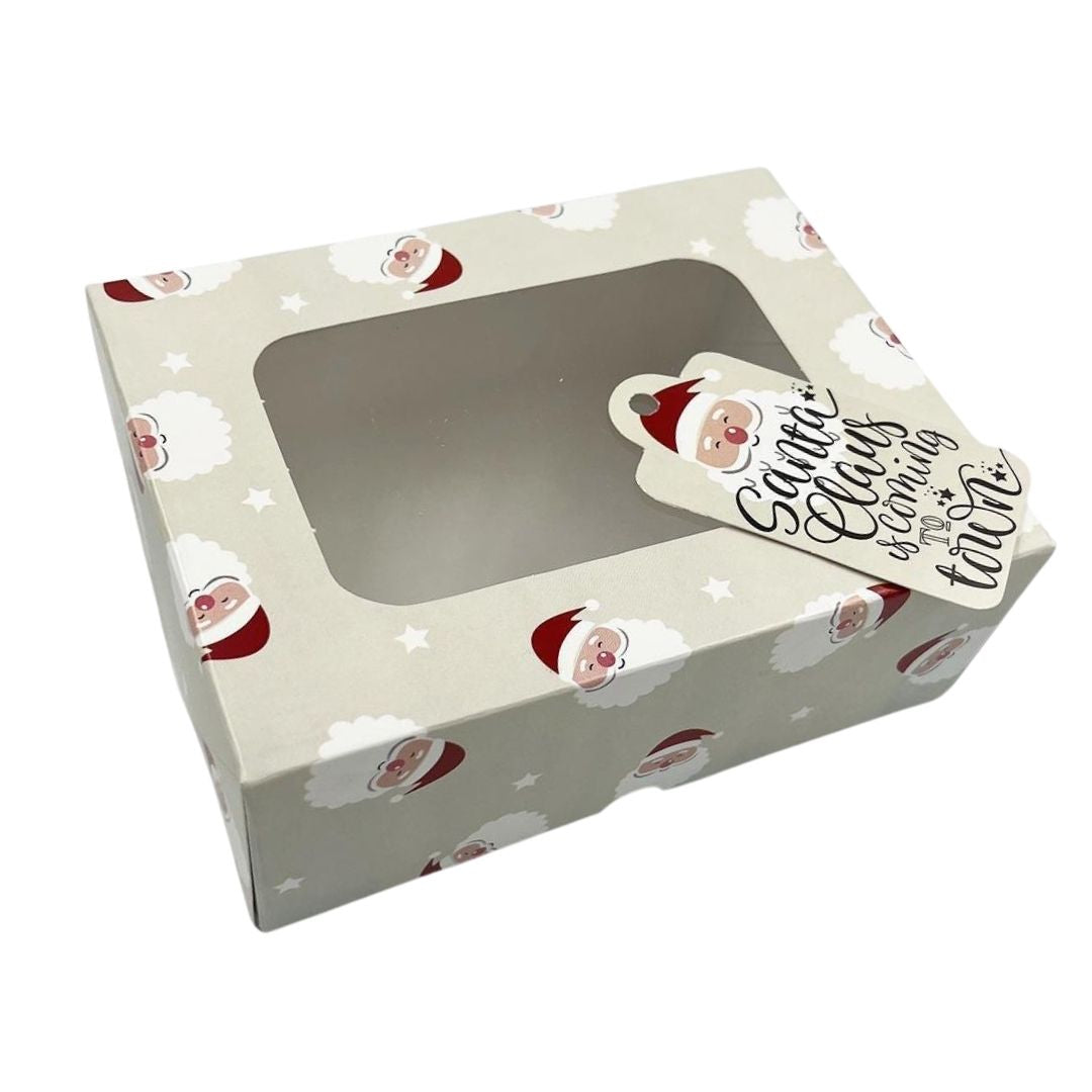 (ROUGE) Caja temporada c/ventana 12X16X6 cm C/5 PZS