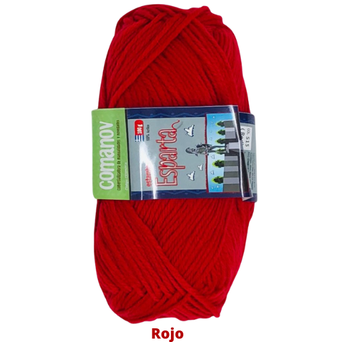Estambre Esparta 100 Gr Rojo