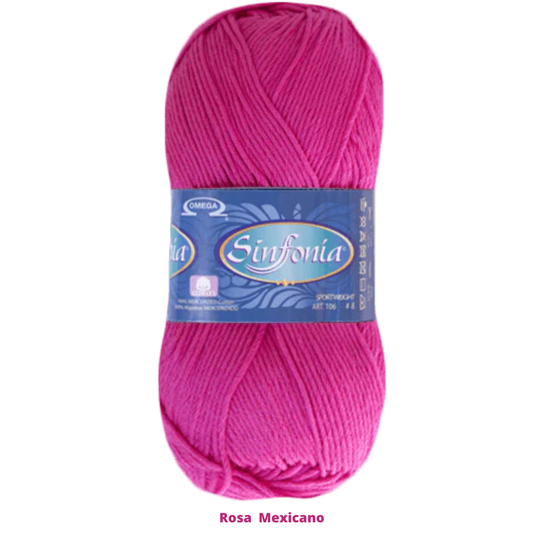 Hilaza Sinfonia C-825 Rosa Mexicano 100 Gr