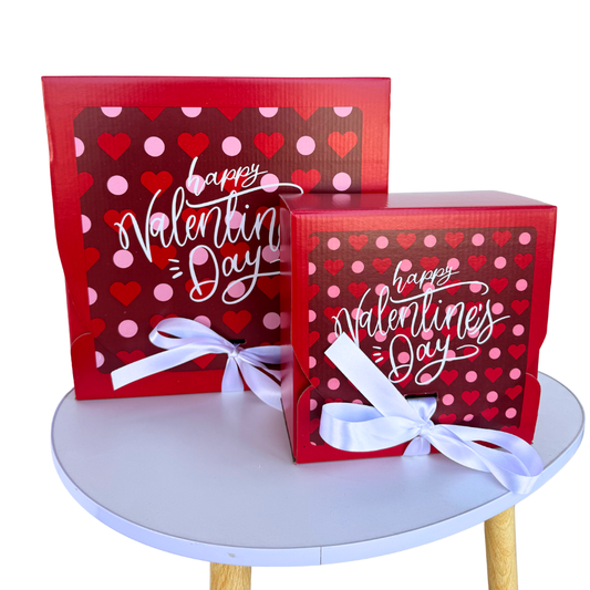 Caja Carton Valentines Day Roja