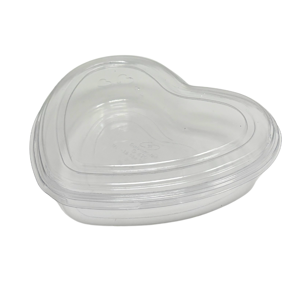 (G620) Contenedor corazon de acetato 16.5x14x4.5cm