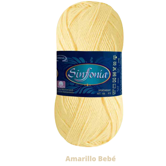 Hilaza Sinfonia C-867 Amarillo Bebe 100 Gr