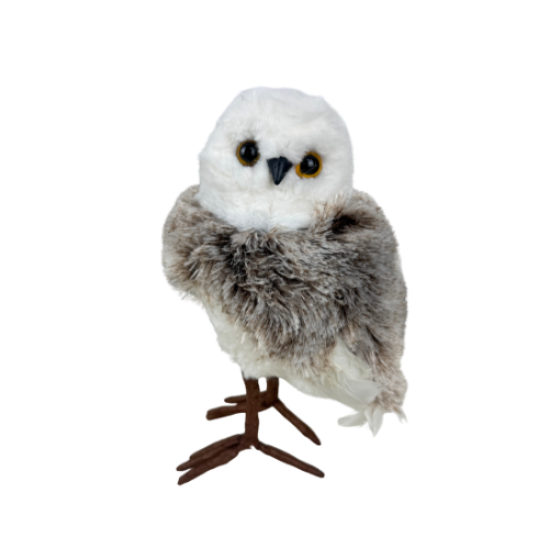 (SKD061) Buho Peluche 18X13X27 Cm Blanco