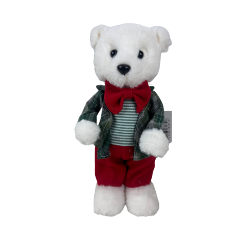 (SKD092) Osito Ralph 14X11X49CM Blanco