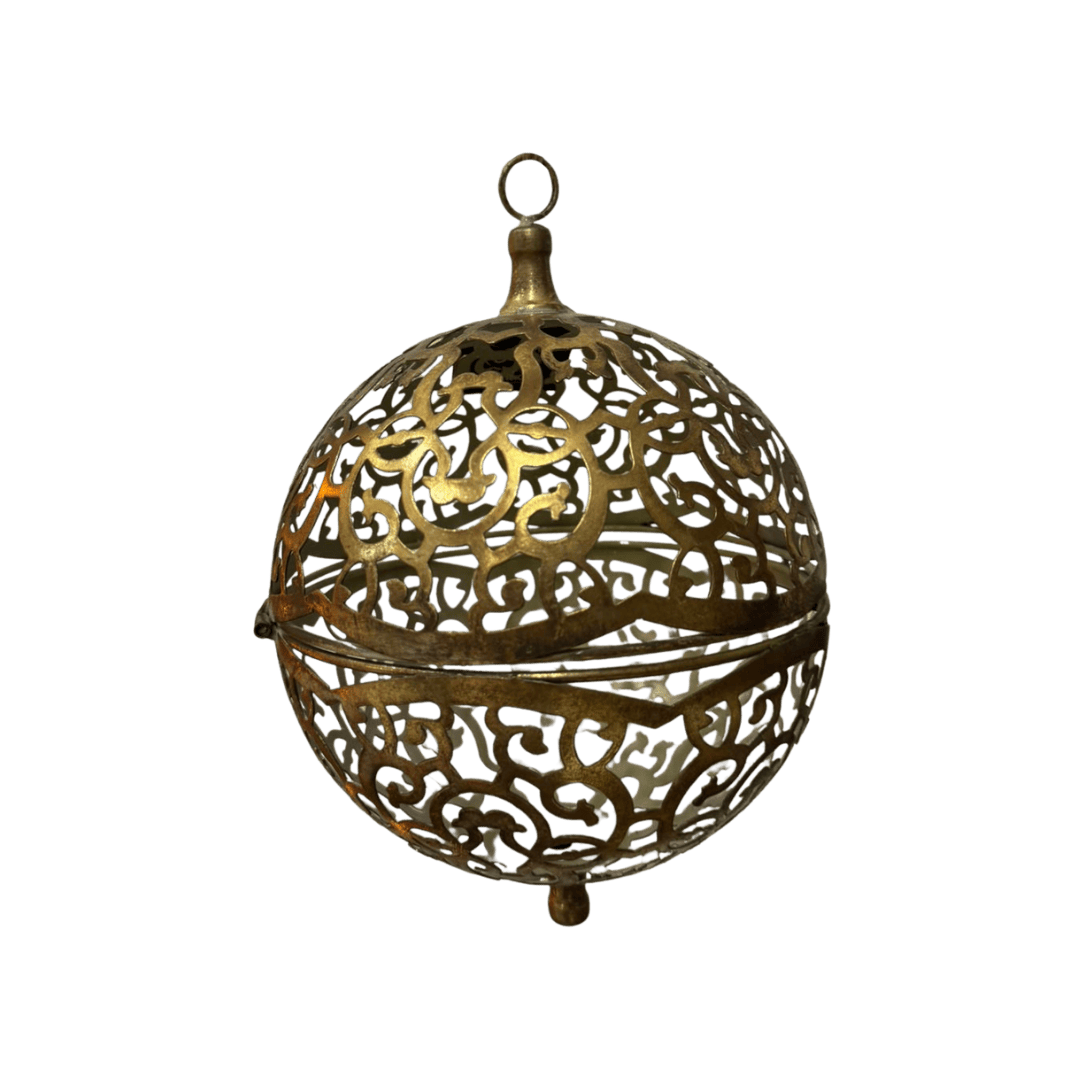 (T248466T2-H2) Set c/2 esferas craqueladas oro