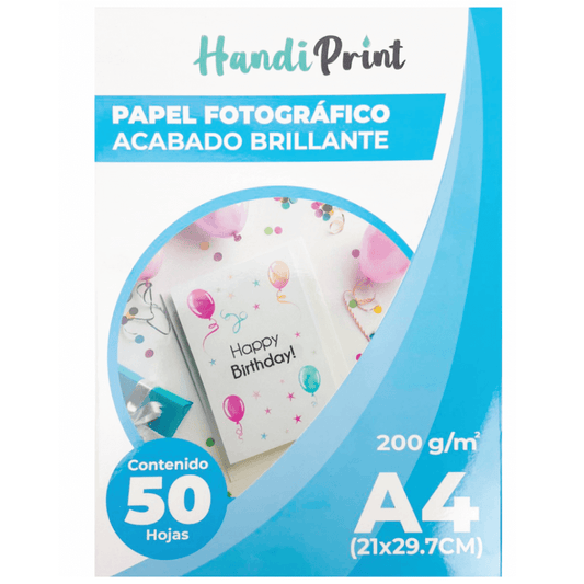 (4417-1566) Quelli Papel Fotografico Acabado Brillante A4 C/50 200 g/m2