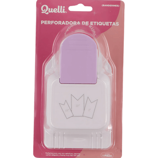 (4419-0492)Quelli  Perforadora de Etiquetas Banderines.
