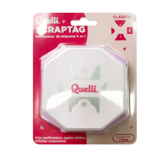 (4419-0494) Quelli Perforadora de Etiquetas 4en1 Basico
