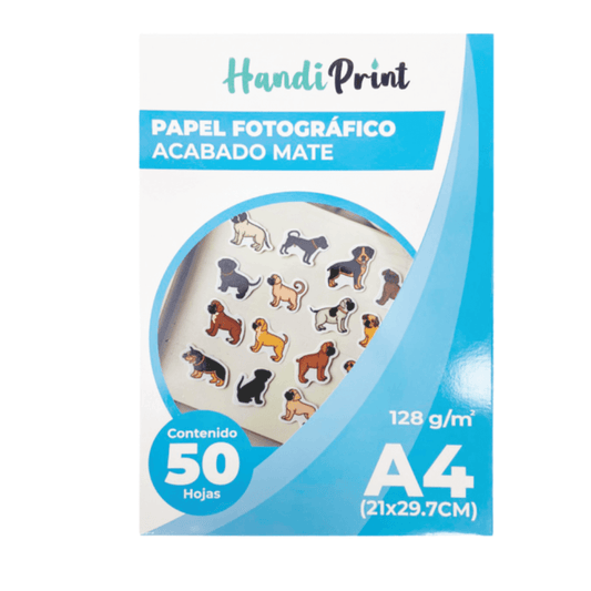 (4417-1570) Quelli Papel Fotografico Acabado Mate A4   C/50 128 g/m2