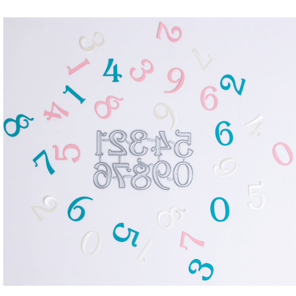 (4419-0874) Quelli Troquel Numeros Serif 10 Pza.
