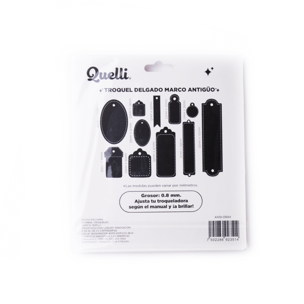 (4419-0894) Quelli Troquel Marco Antiguo 11 Pz