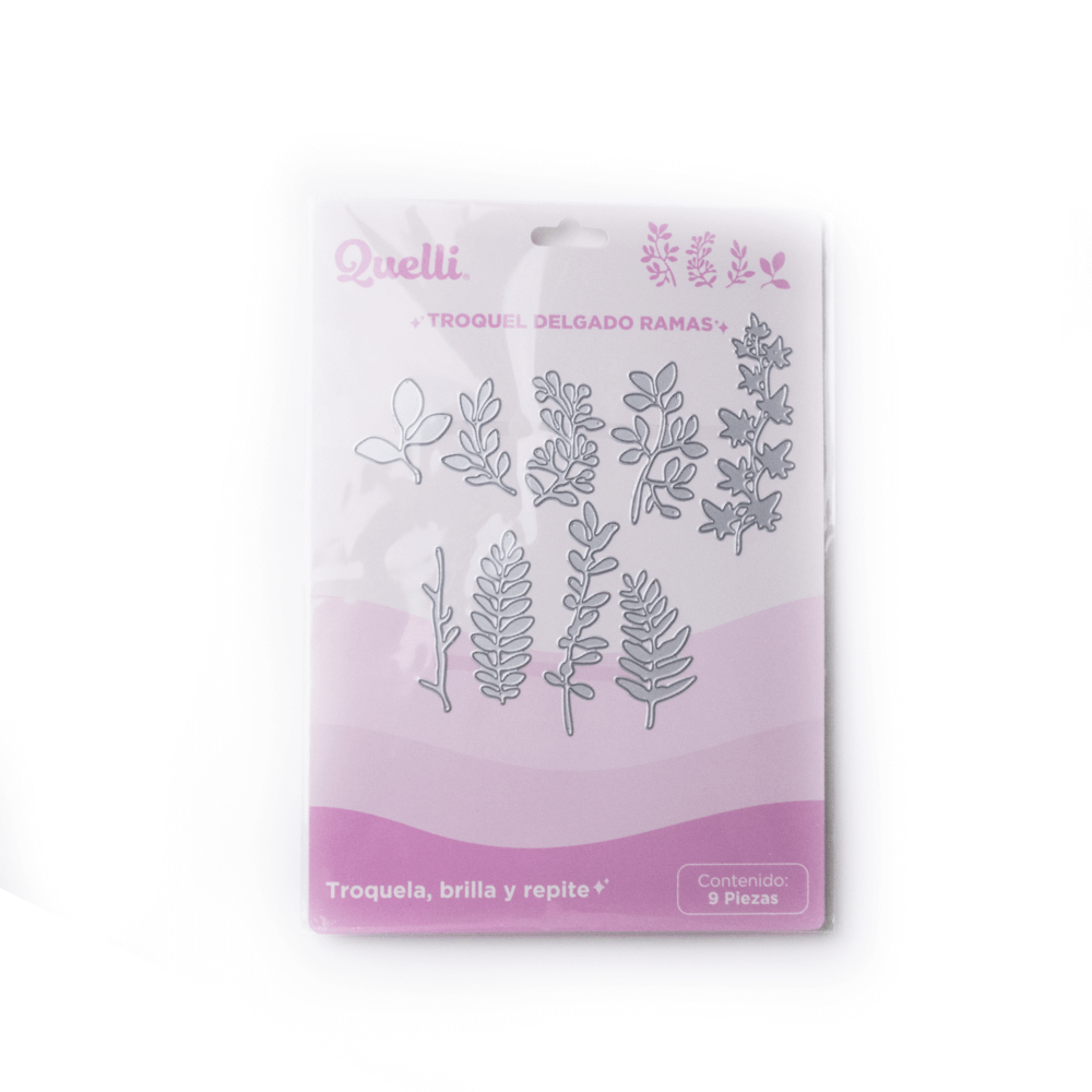 (4419-0882) Quelli Troquel Delgado Ramas 9 pz