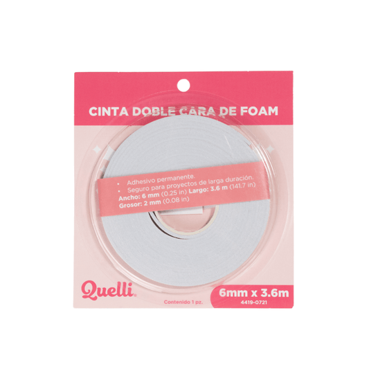 (4419-0721) Quelli Cinta Doble Cara 6mmX3.6m