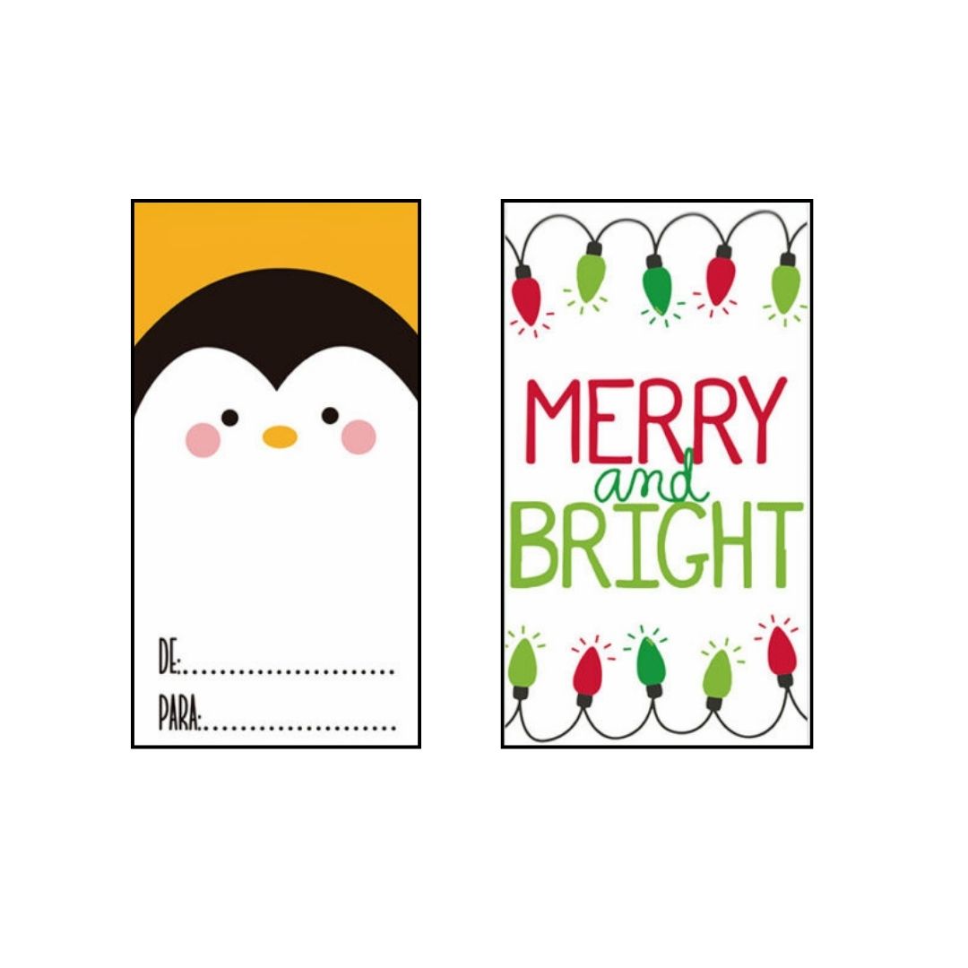 Tarjetas p/regalo temp c/30 dif. mod
