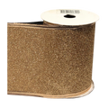 (TCH001454RseG) Liston Escarcha Dorado 10 cm X 9 mts.