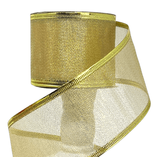 (TCH001492G) Liston metalico 6CM 9M ORO