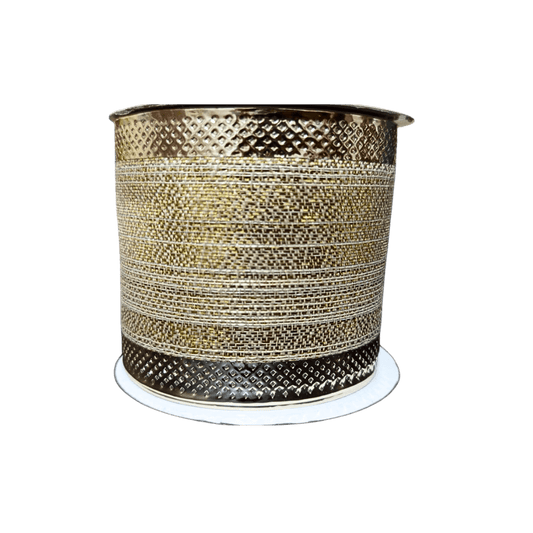 (TCH01821CH) Liston metalico champagne 6.5cm x 9m