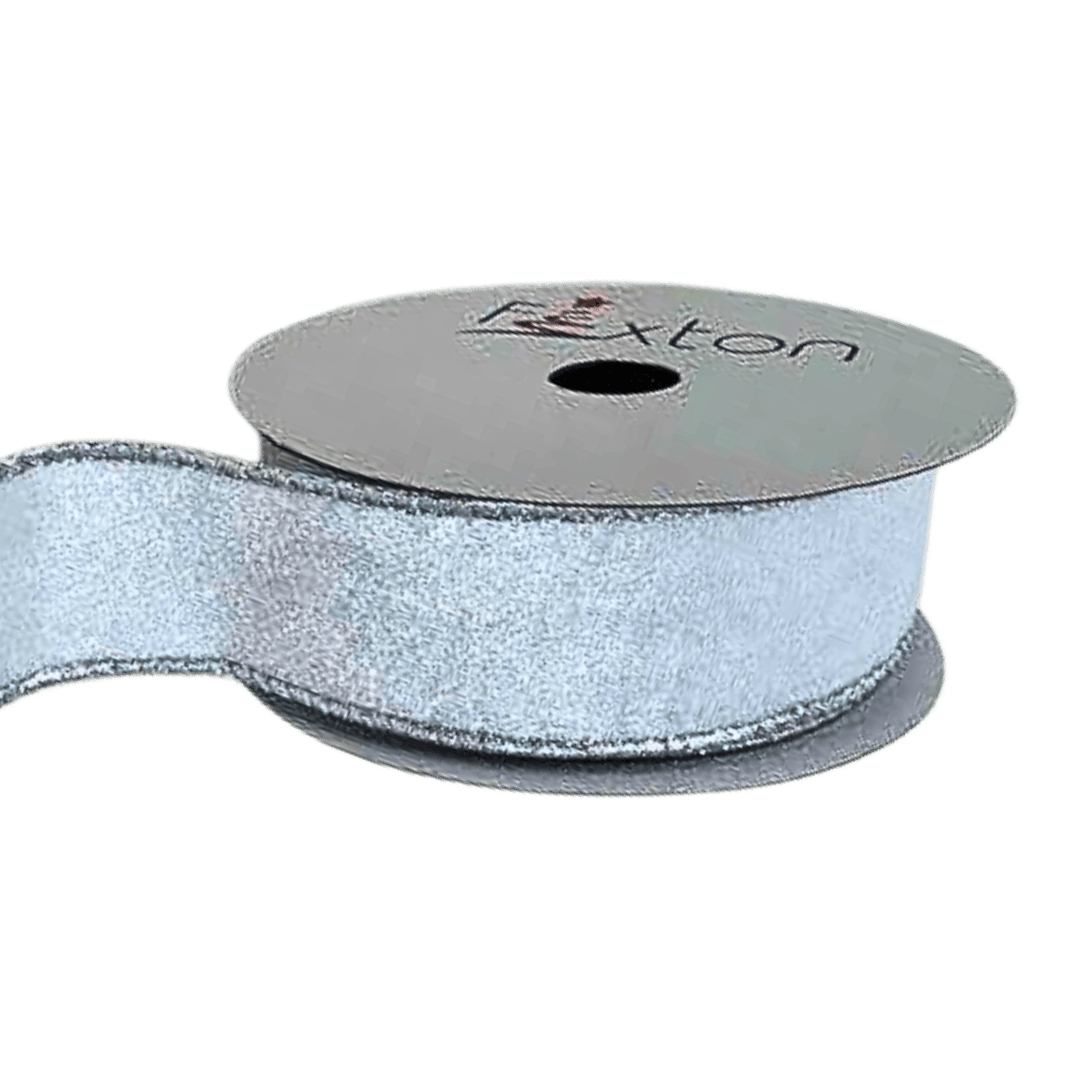 (TCH01838W) Liston terciopelo blanco 4cm x 9m