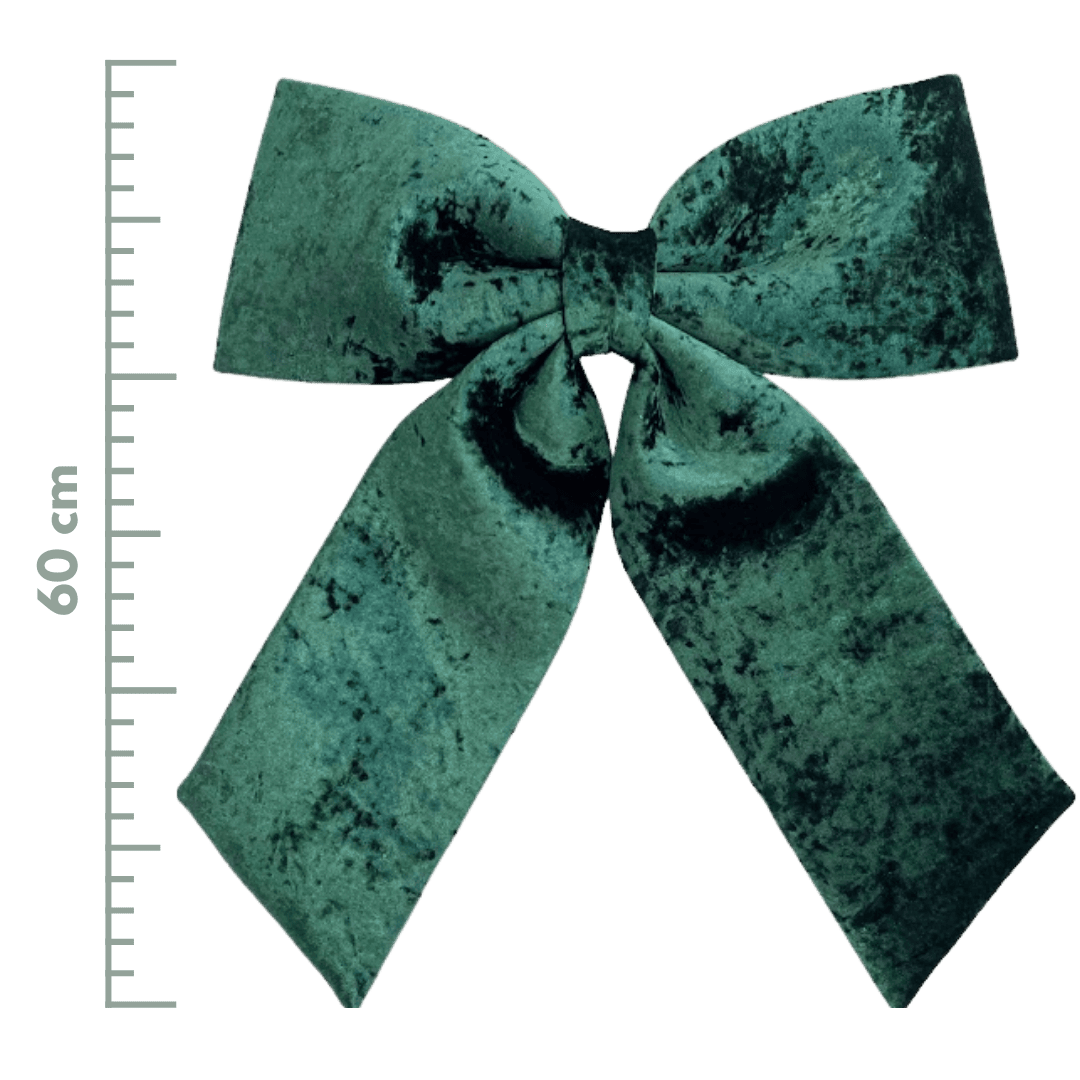 (TCH01886EdK) MOÑO TERCIOPELO 70X77CM VERDE