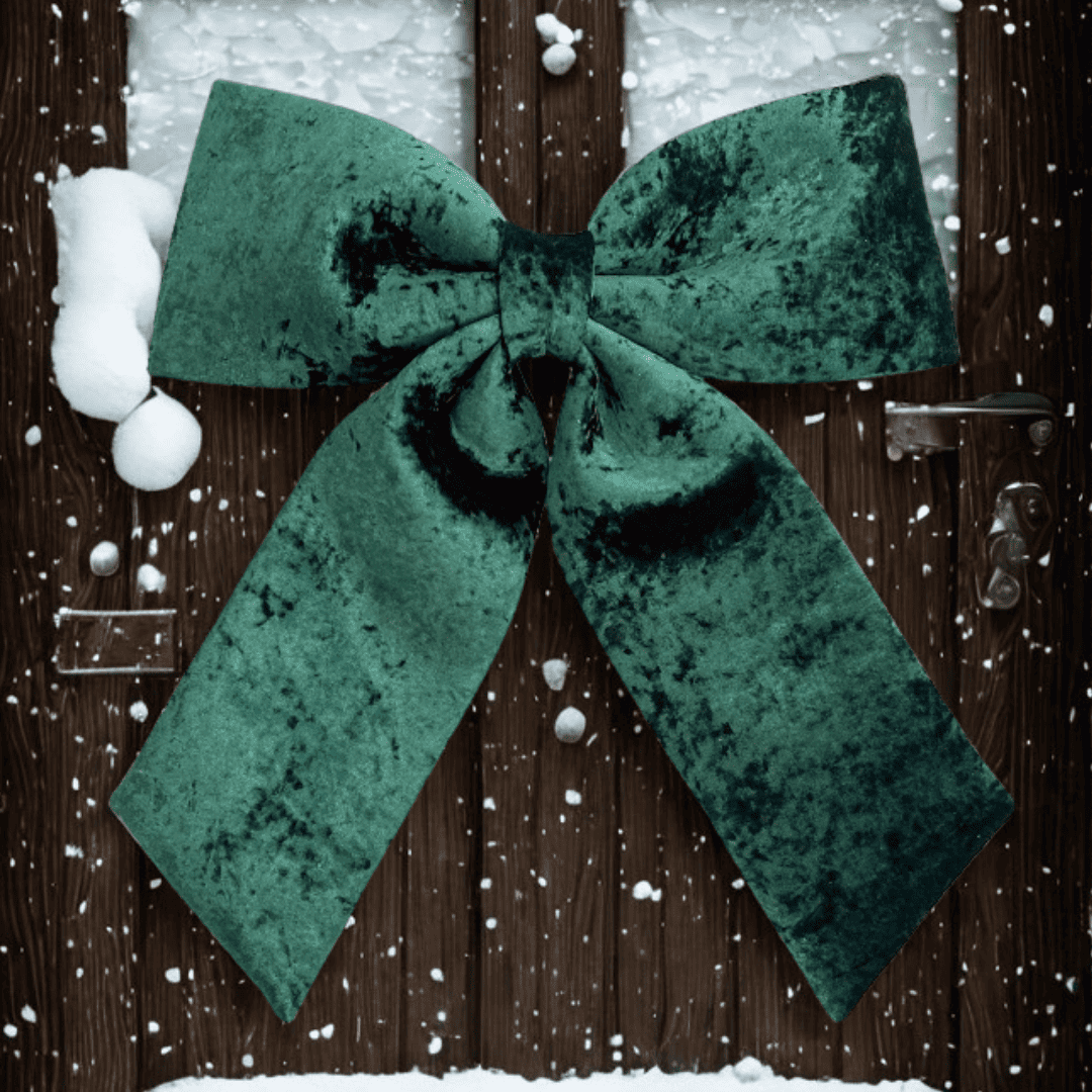 (TCH01886EdK) MOÑO TERCIOPELO 70X77CM VERDE