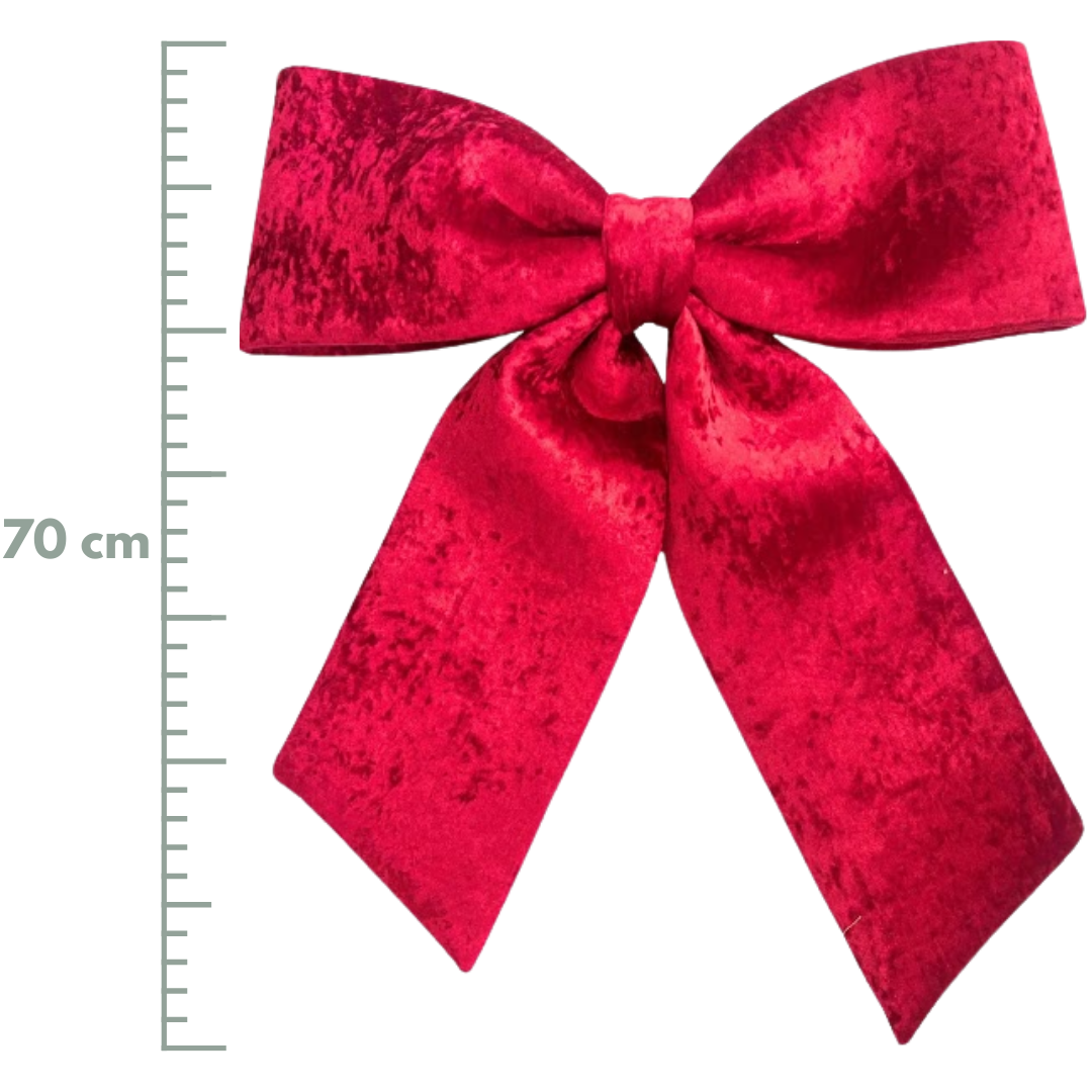 (TCH01886R) MOÑO TERCIOPELO 70X77CM ROJO