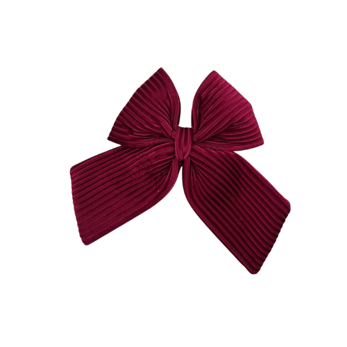 Moño navideño terciopelo 23X27Cm Rojo