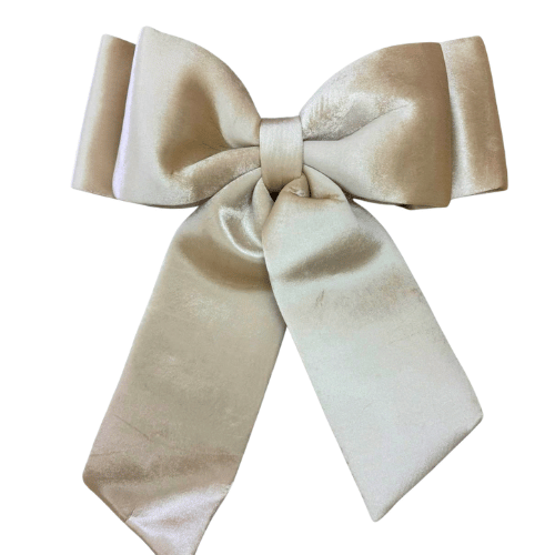 Moño terciopelo doble  70X75Cm champagne