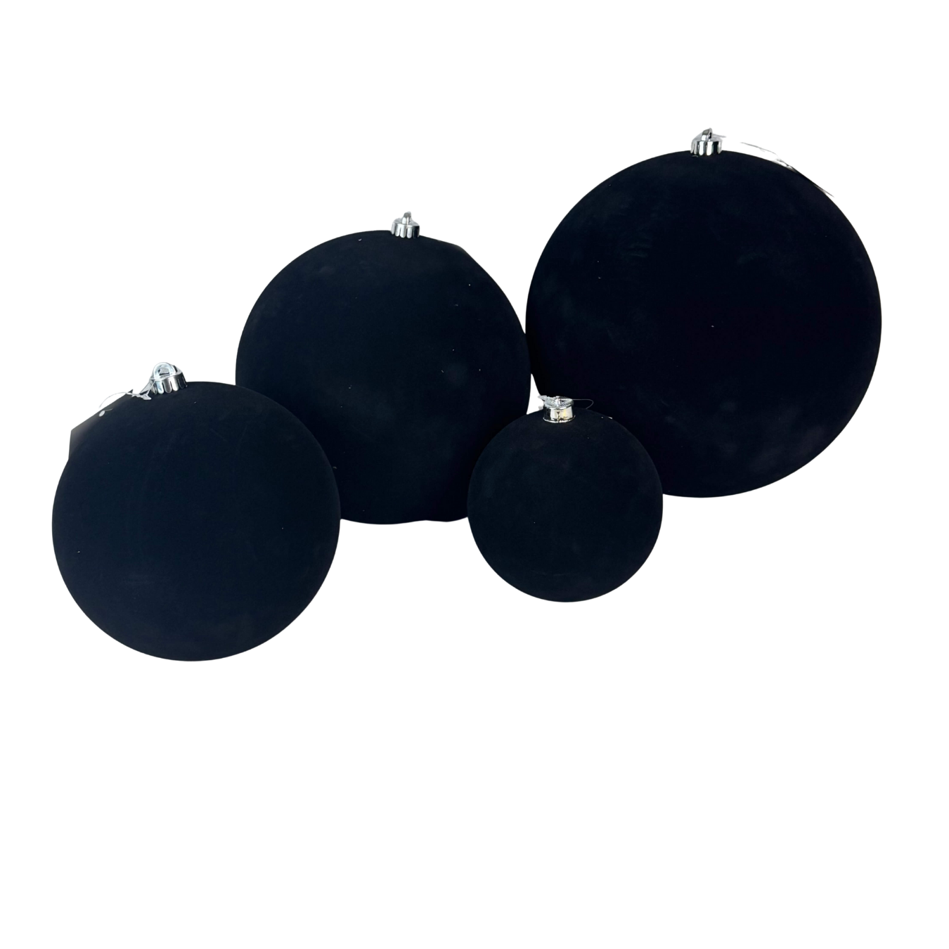 Esfera terciopelo negro, medidas 15 cm/20 cm/25 cm/30 cm