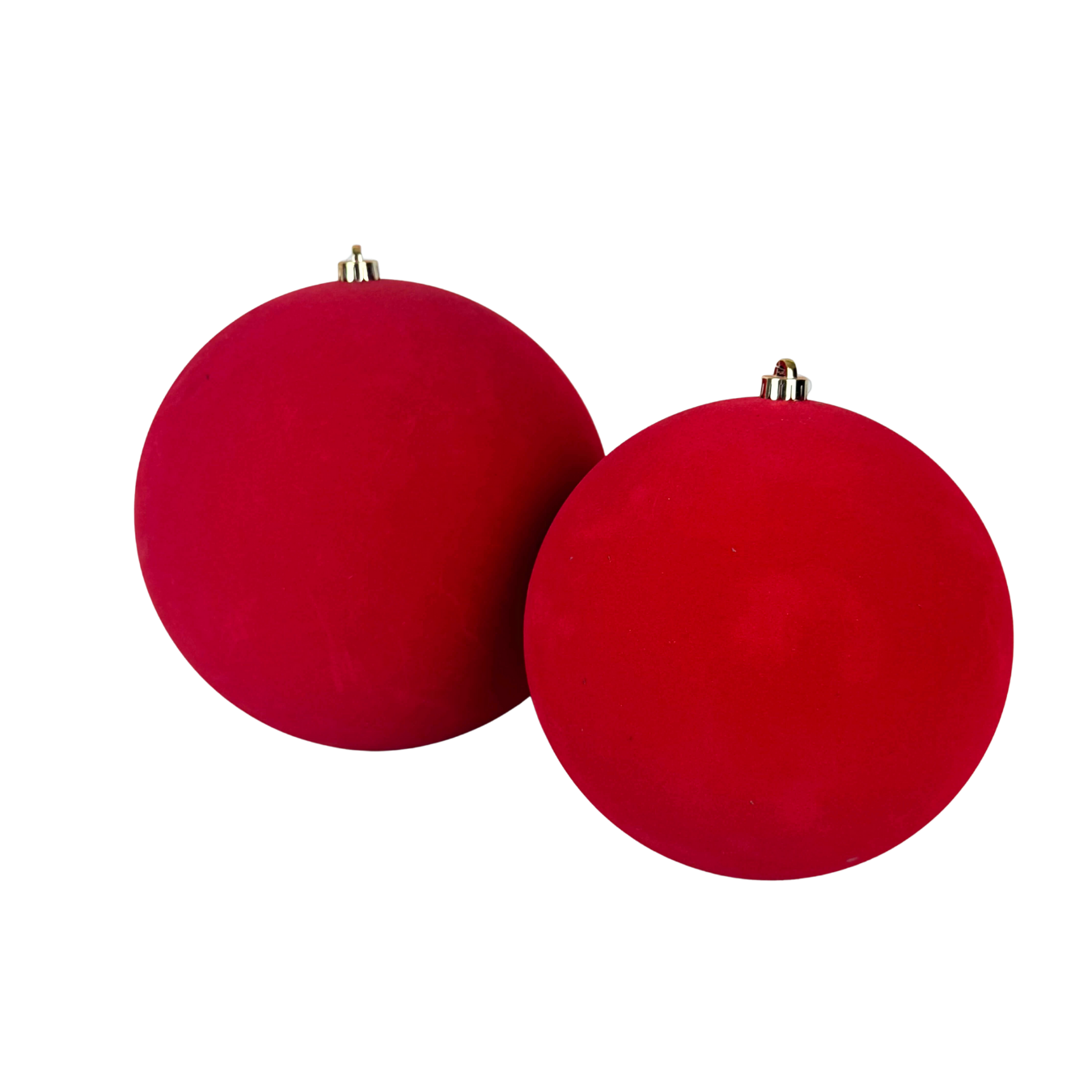 Esfera terciopelo rojo, medidas 25 cm/30 cm