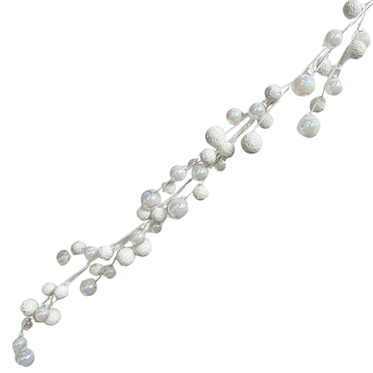 GUIA DE ESFERAS BLANCA 120 CM