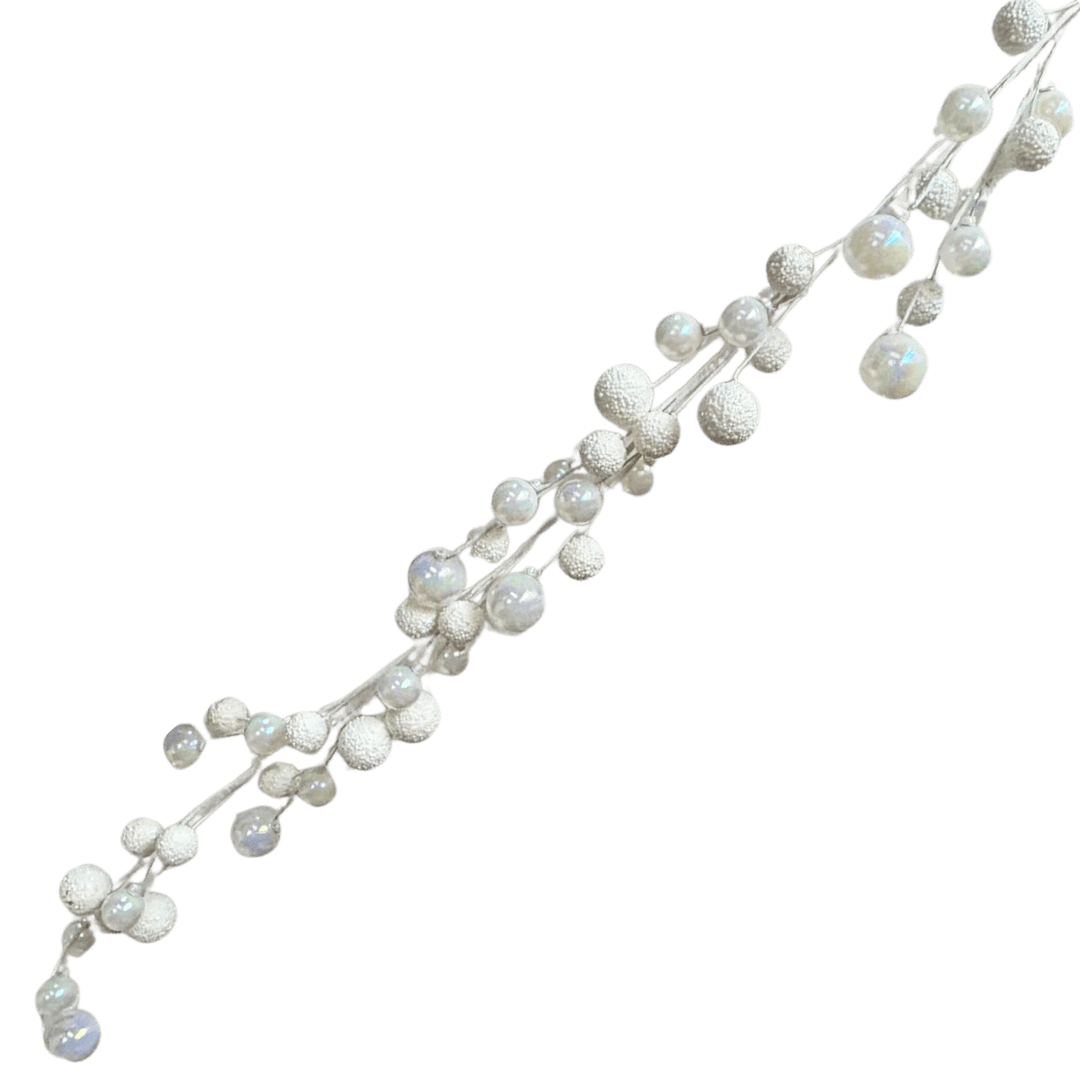 (TG248069) Guia de esferas blanco 120 cm