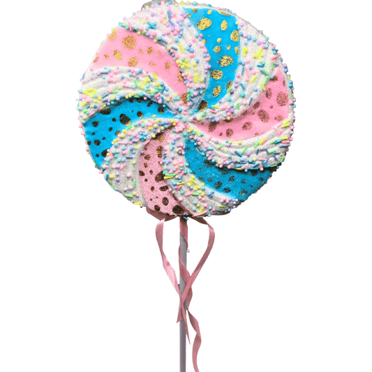 VARA PALETA DE CARAMELO 48X20X3CM AZUL ROSA